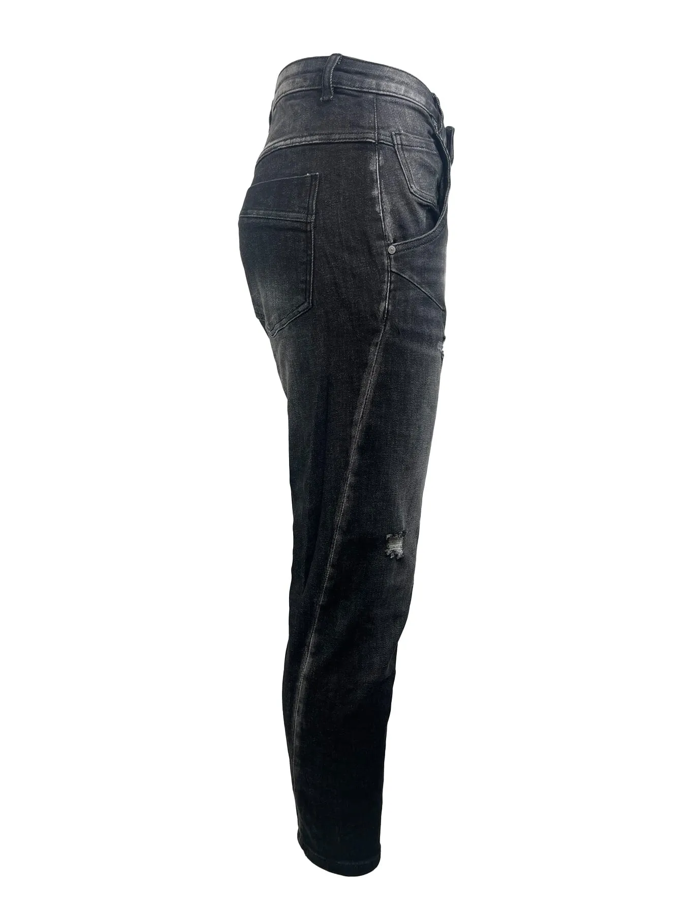 Jeans used schwarz