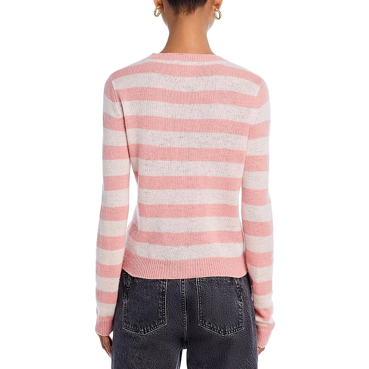 Jumper 1234 Womens Cashmere Striped Pullover Sweater