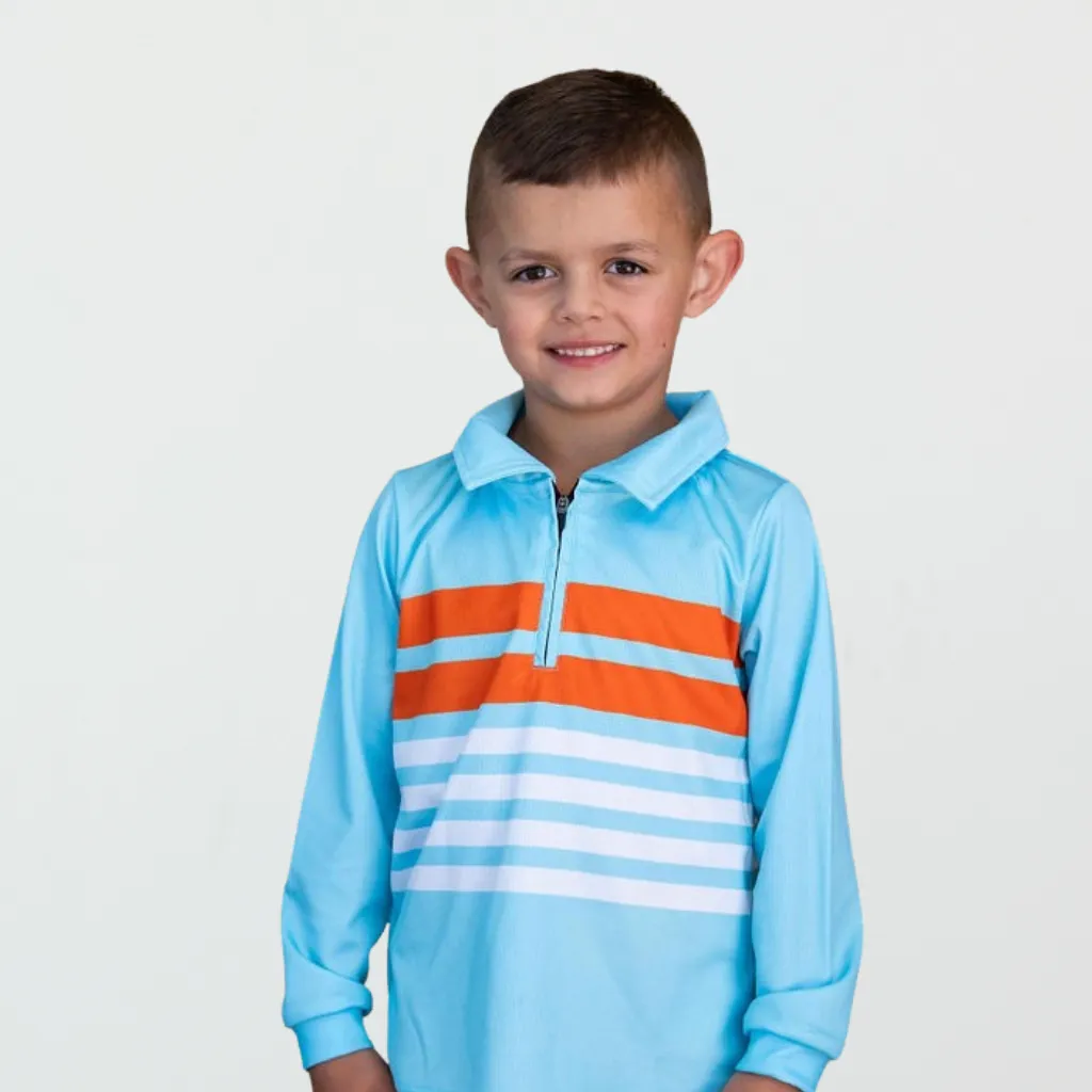 Kids Sun Shirt - Tidal Stripe