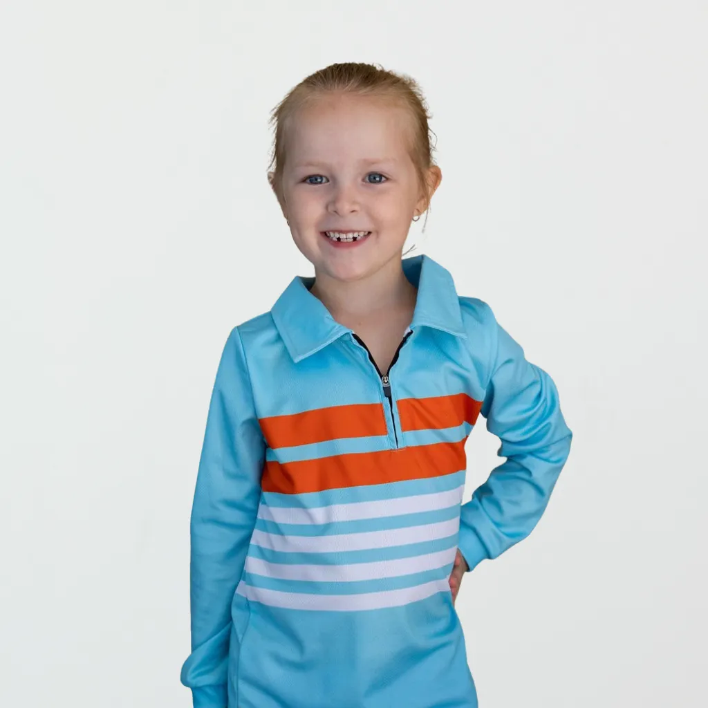 Kids Sun Shirt - Tidal Stripe