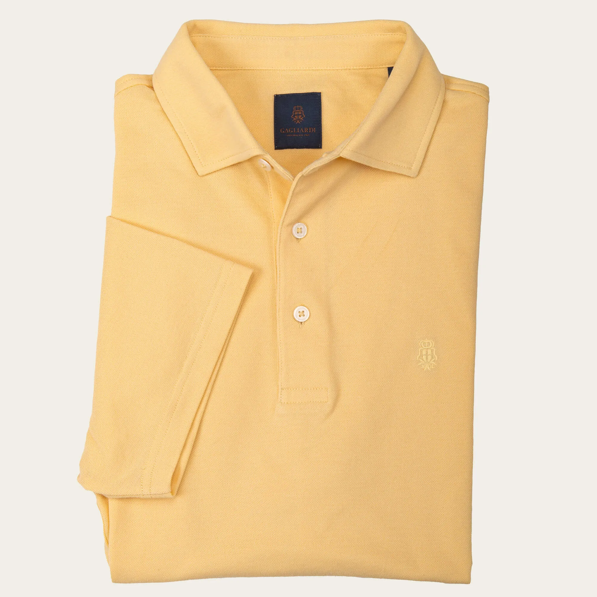 Lemon Pique Polo Shirt