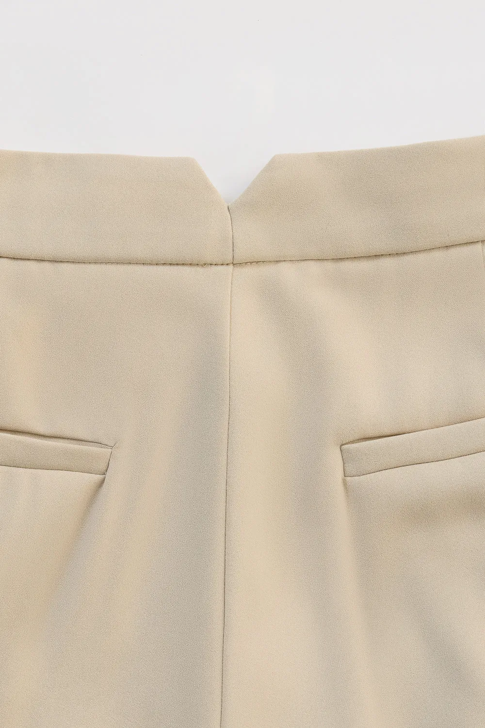 Light Khaki Flared Formal Korean Pants