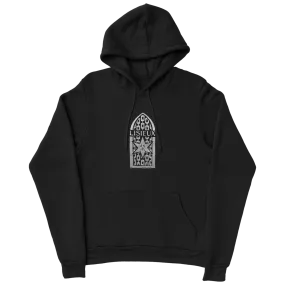 Lisieux “Church” Black Embroidered Hooded Sweatshirt