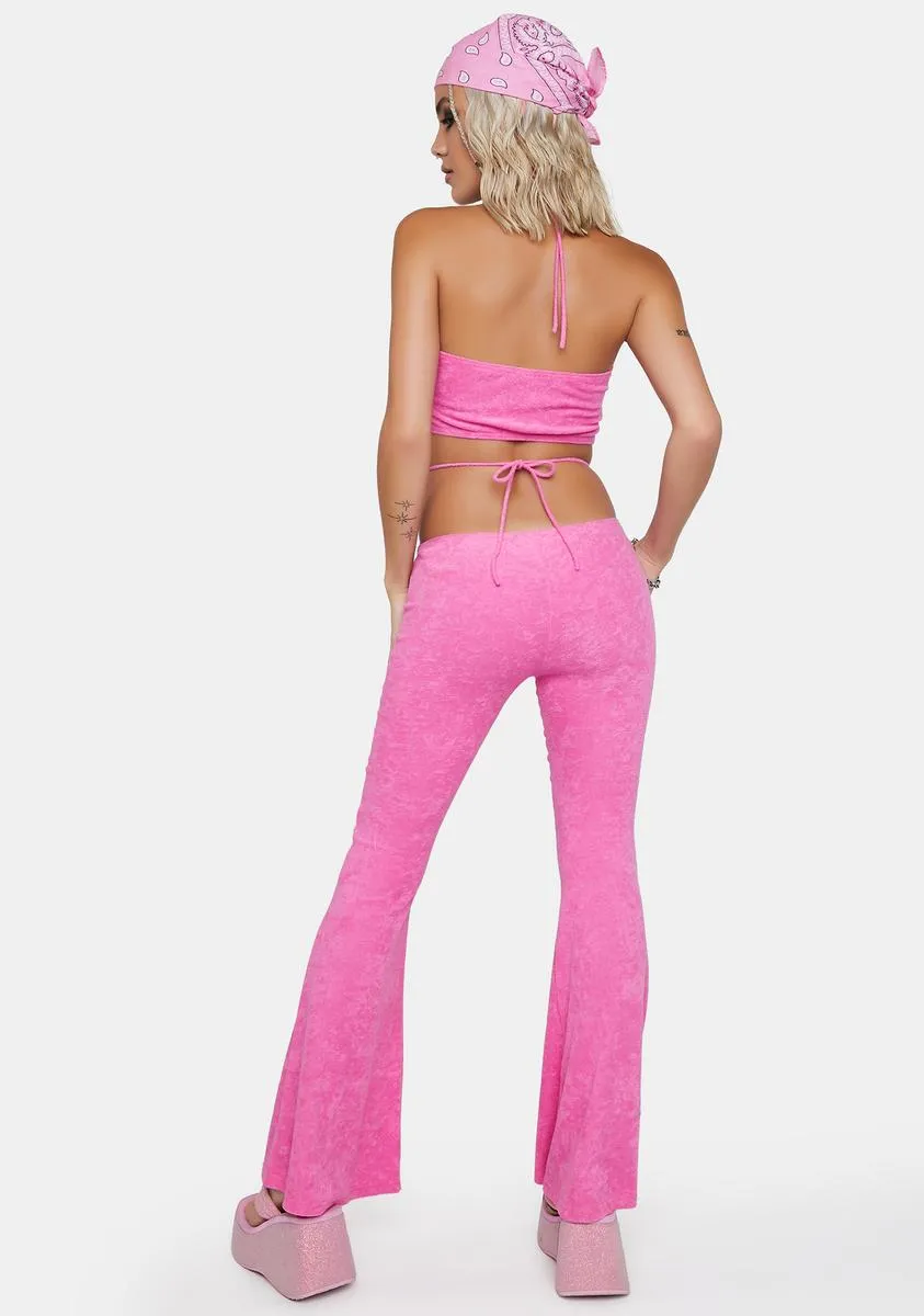 Locked-Up Heart Terry Pants Set