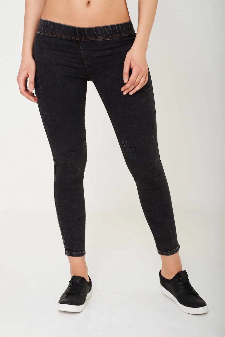 Low Rise Black Skinny Jeans Ex Brand