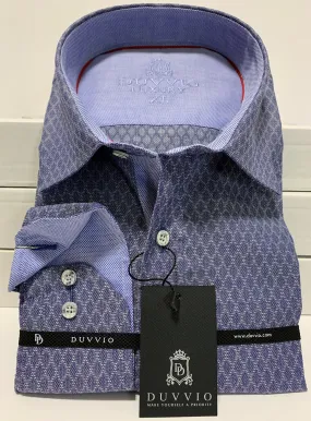 L/S DUVVIO FANCY DRESS SHIRT 100% COTTON