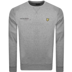 Lyle & Scott Co-Ordinate Print Logo Grey Sweatshirt