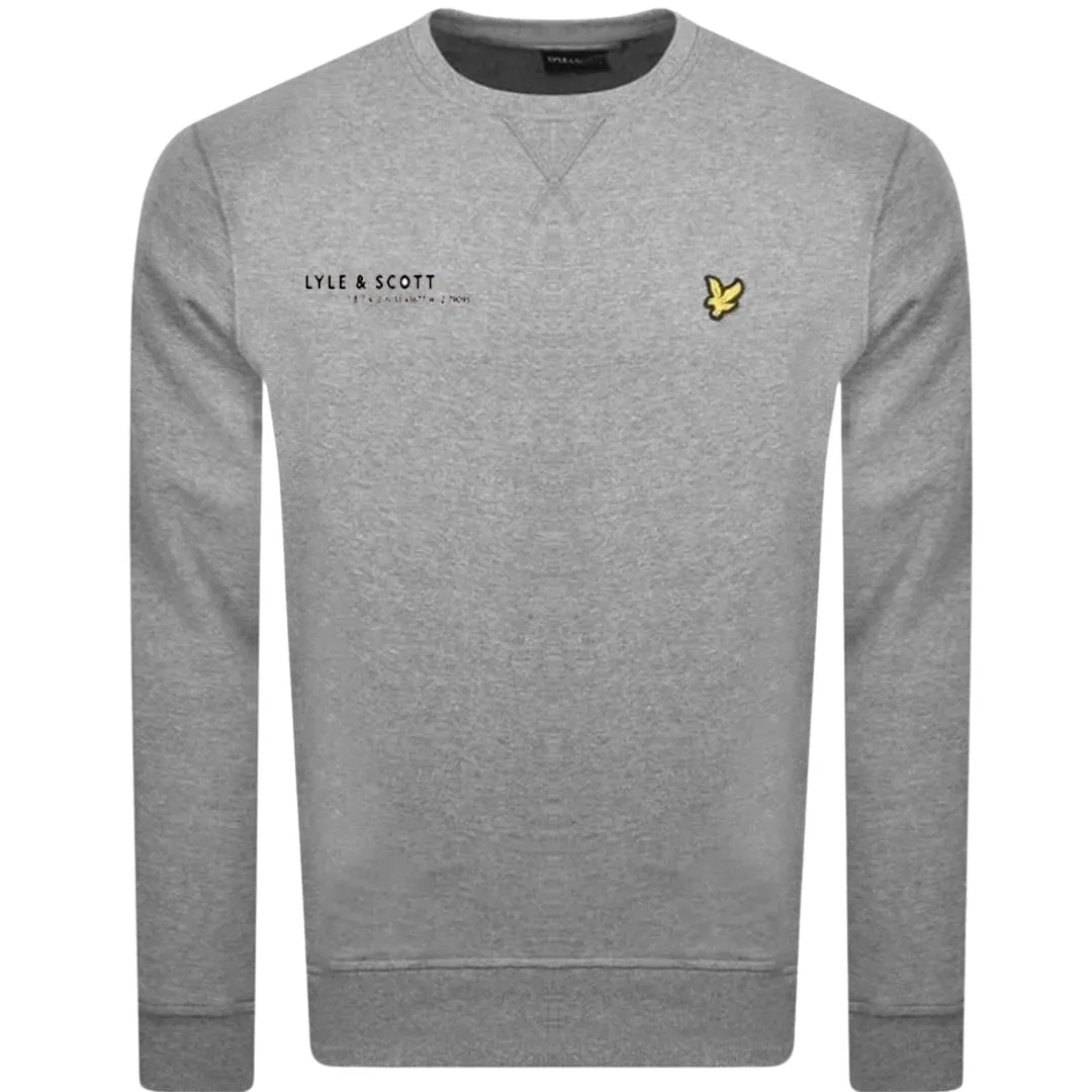 Lyle & Scott Co-Ordinate Print Logo Grey Sweatshirt