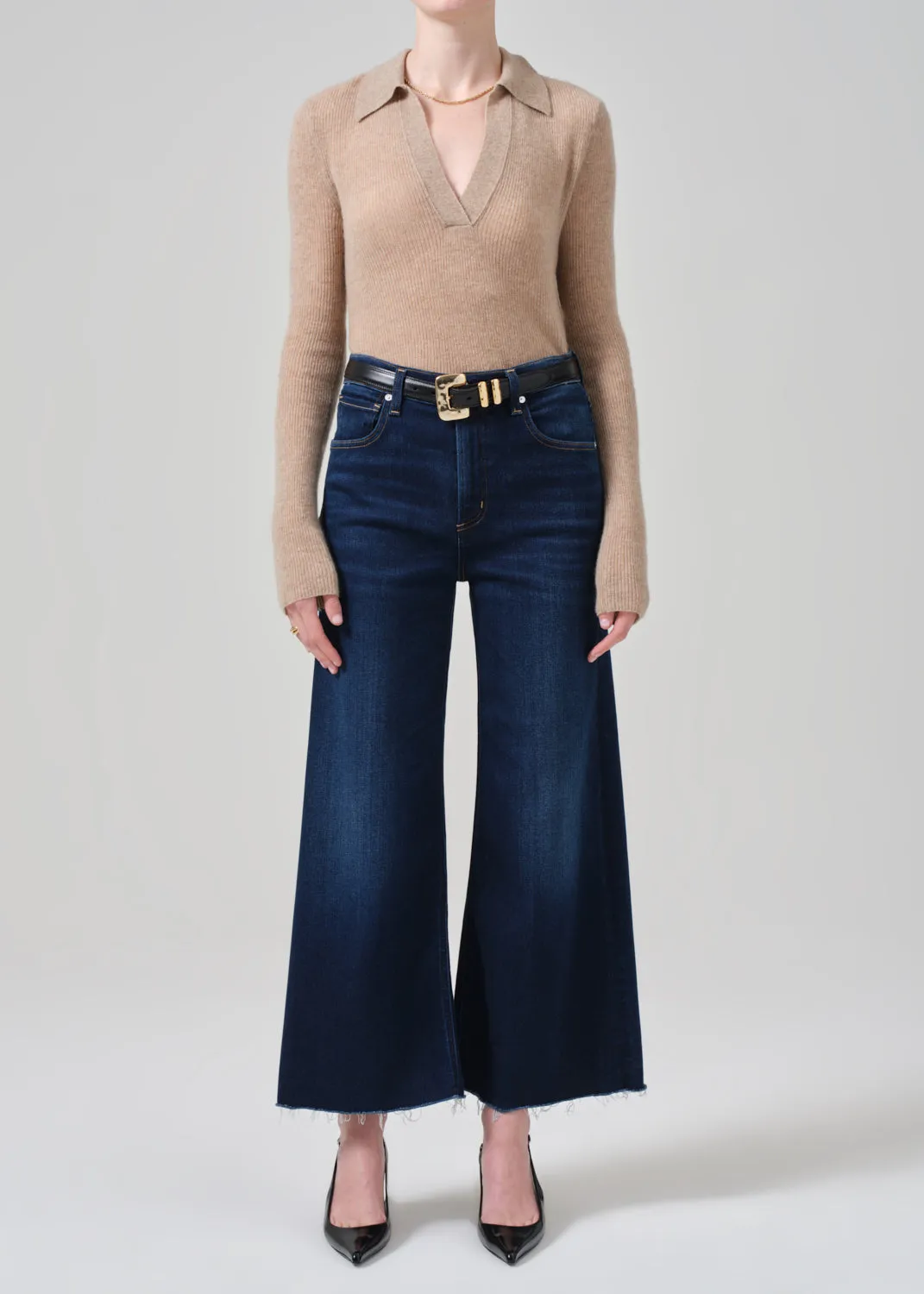 LYRA WIDE LEG CROP IN LOTUS