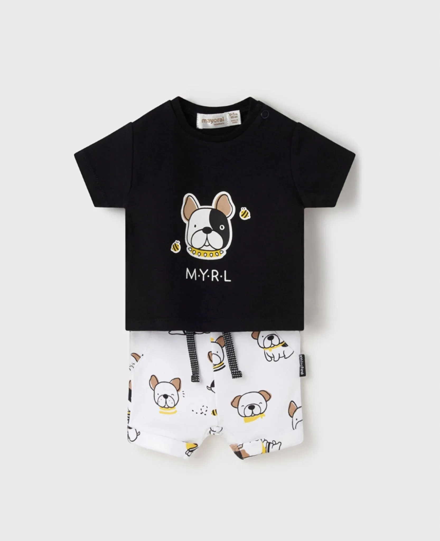 Mayoral Baby Boys Organic EcoFriends Navy MYRL Dog Shorts & Top Set