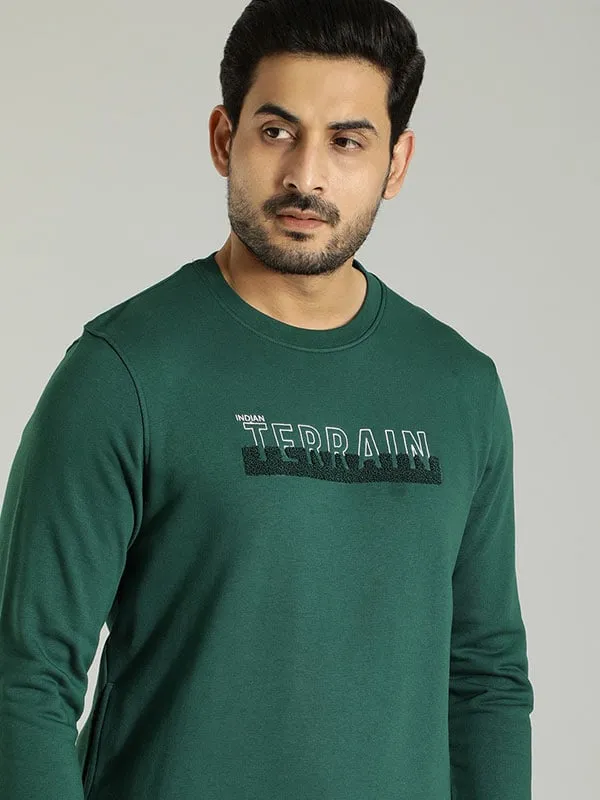 Men Graphic Full Sleeve Crew Neck Sweatshirt