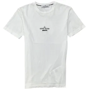 Men's Archivio Embroidered Logo T-Shirt White Size S