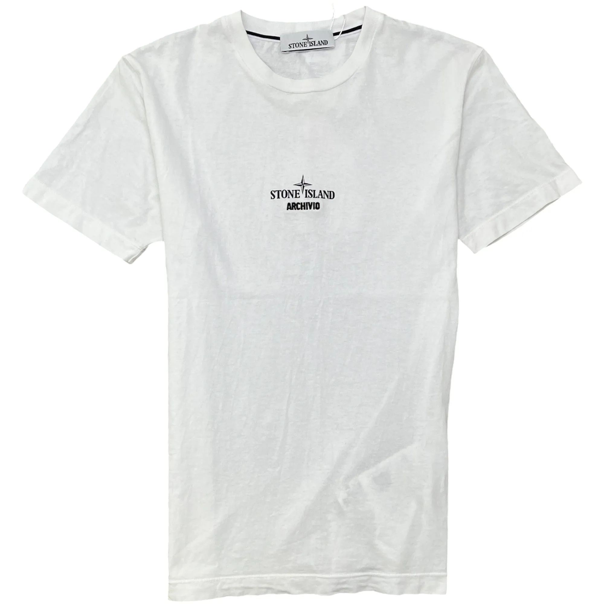 Men's Archivio Embroidered Logo T-Shirt White Size S