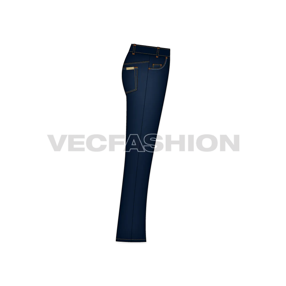 Mens Flare Leg Denim Jeans