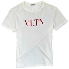 Men's Vltn Logo T-Shirt White Size L