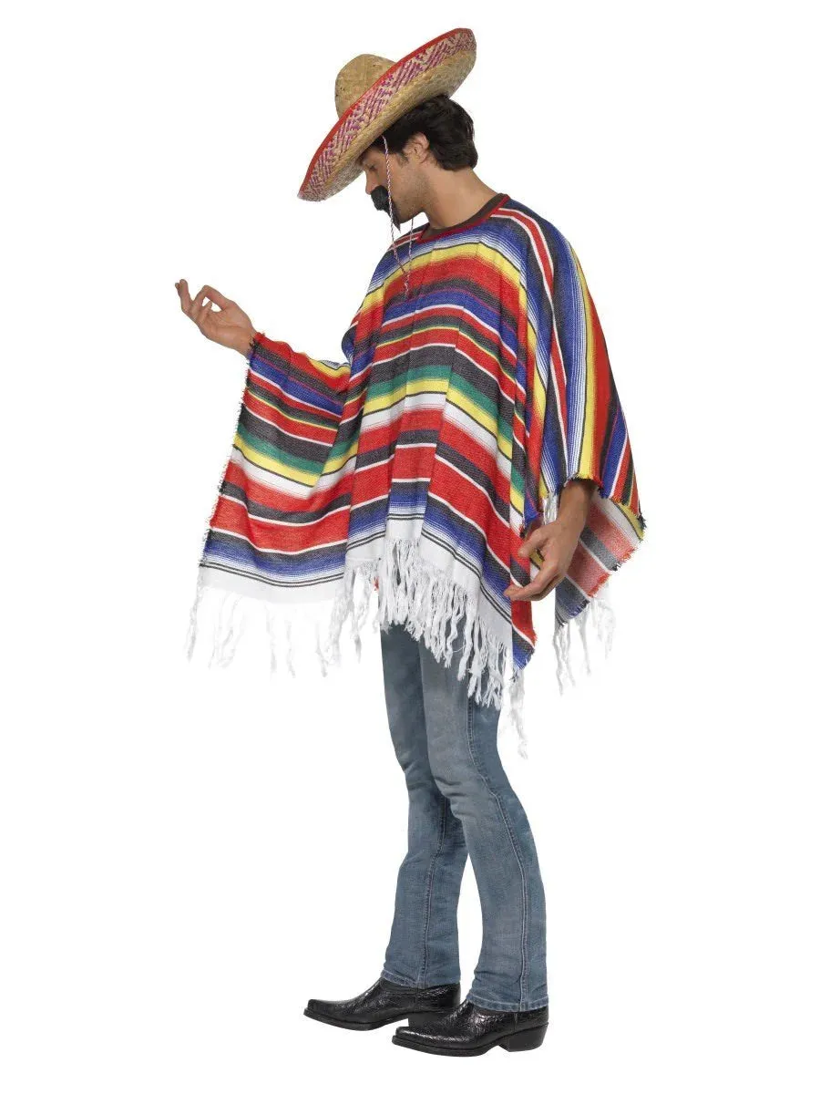 Mexican Poncho Multi Coloured