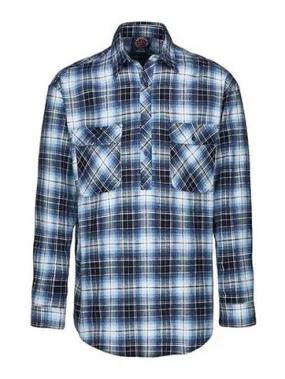 Milton Mens Flannelette Closed Front L/S Shirt