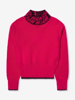 MSGM Girls Logo Jumoer in Pink