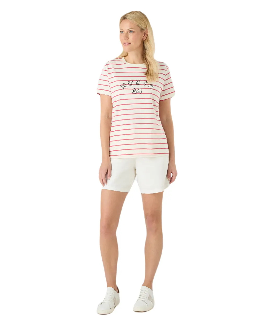 Musto Womens Classic Striped Short Sleeve T-Shirt