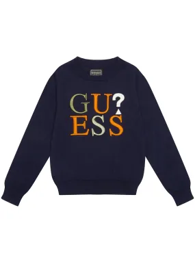 Navy Long Sleeve Jumper (2-7)