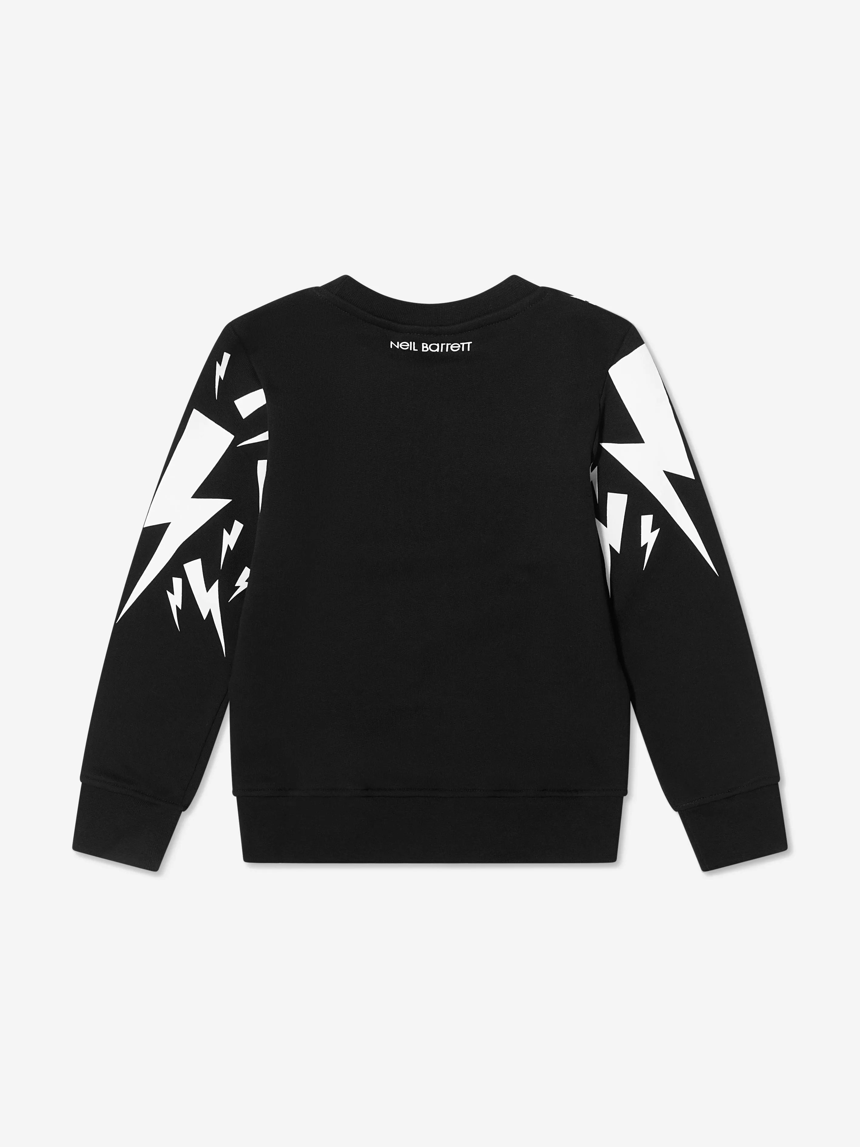 Neil Barrett Boys Lightning Bolt Print Sweatshirt