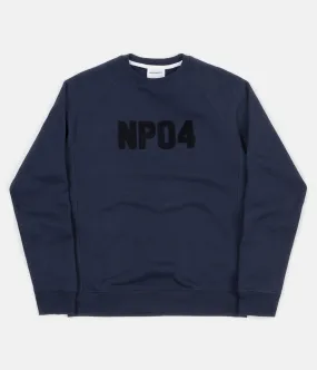 Norse Projects Ketel Classic Towelling Logo Crewneck Sweatshirt - Dark Navy