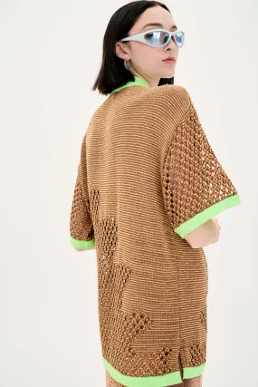 OLIVIA CROCHET OVERSIZED SHIRT