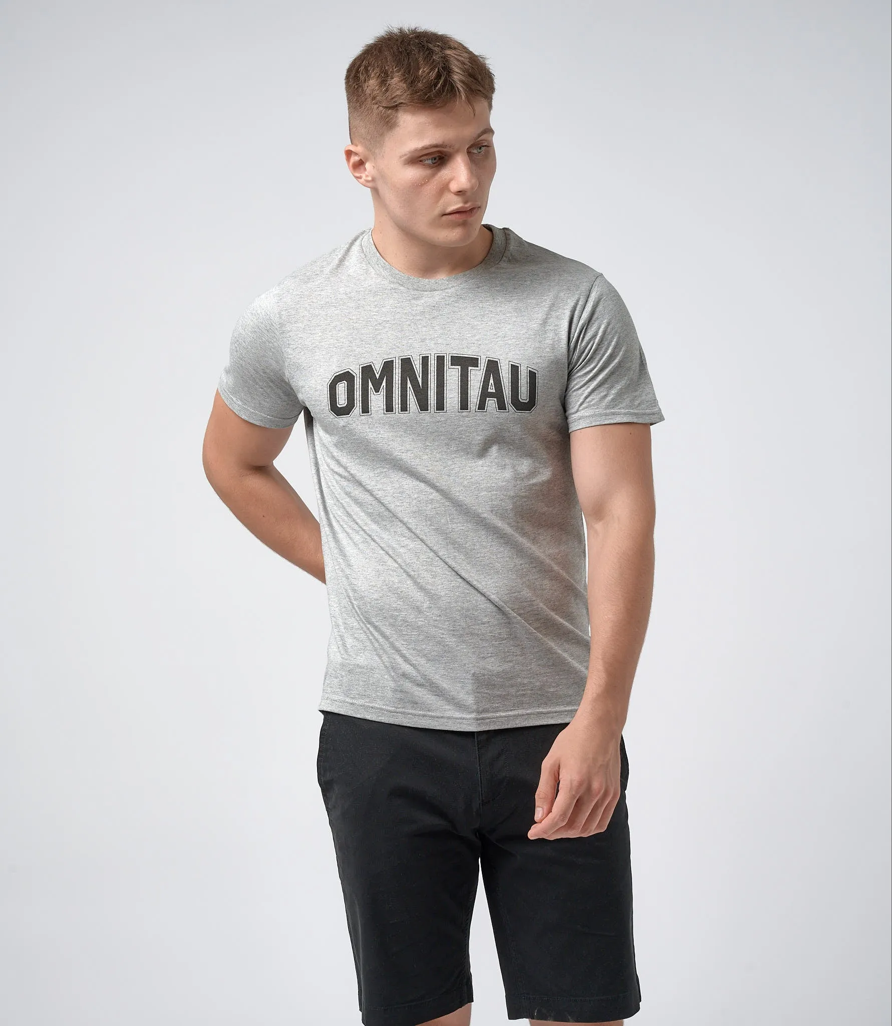 Omnitau Men's Drive Organic Cotton Outfitter Crew Neck T-Shirt - Heather Grey