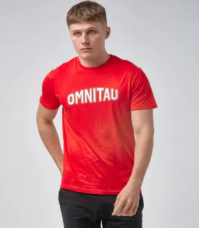 Omnitau Men's Drive Organic Cotton Outfitter Crew Neck T-Shirt - Red