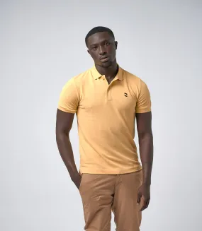 Omnitau Men's Drive Organic Cotton Polo Shirt - Yellow