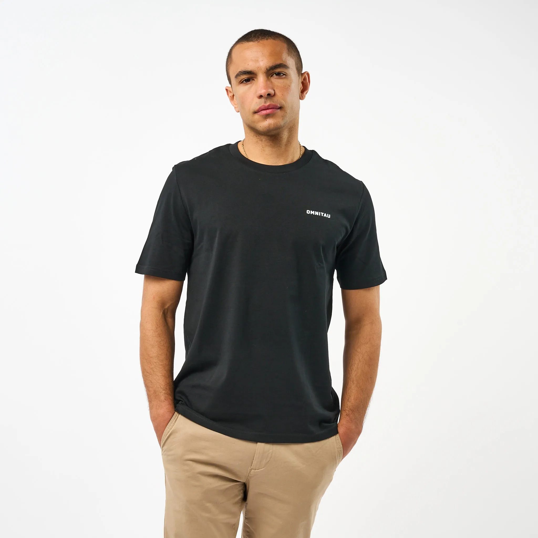 Omnitau Men's Muir Organic Cotton T-Shirt - Black