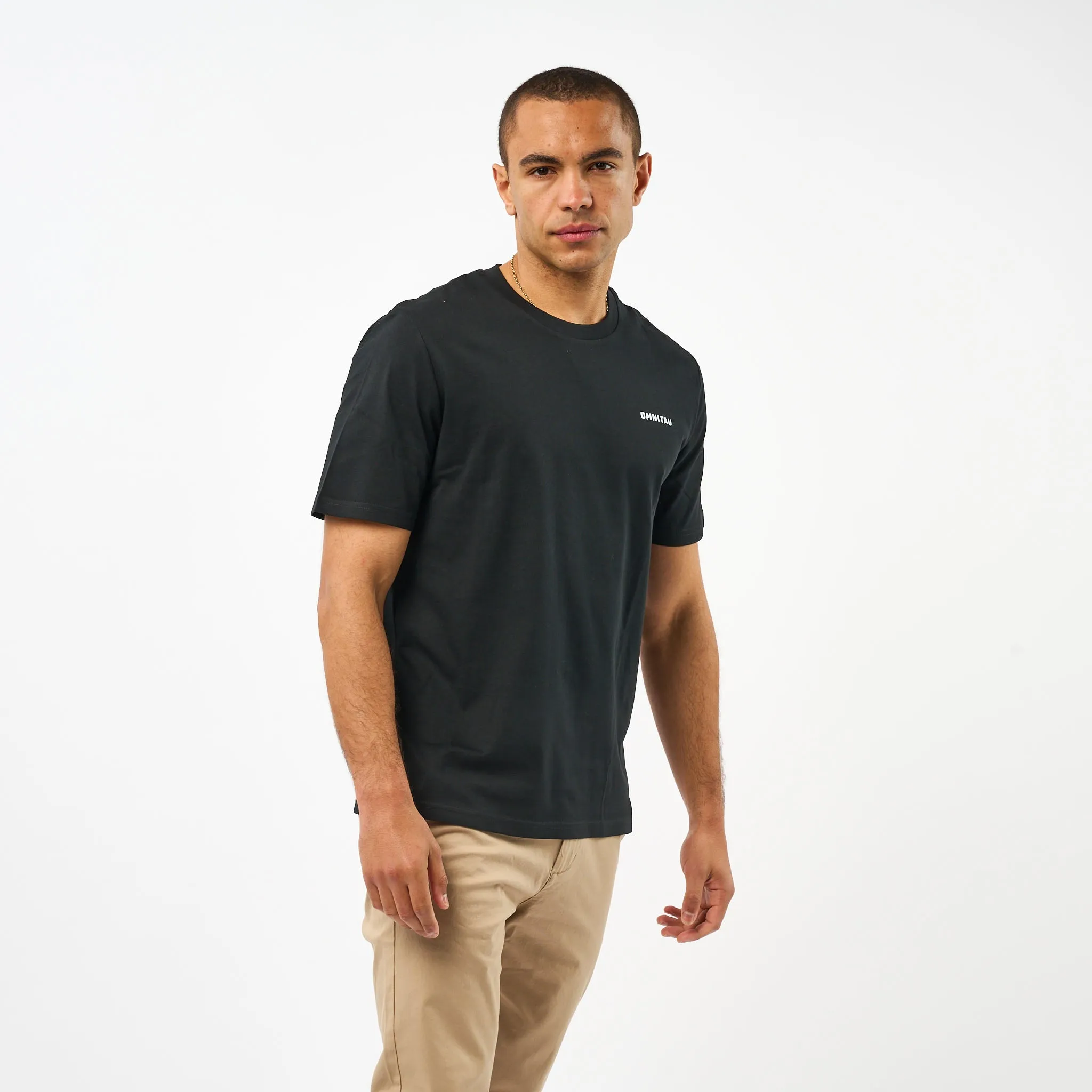 Omnitau Men's Muir Organic Cotton T-Shirt - Black