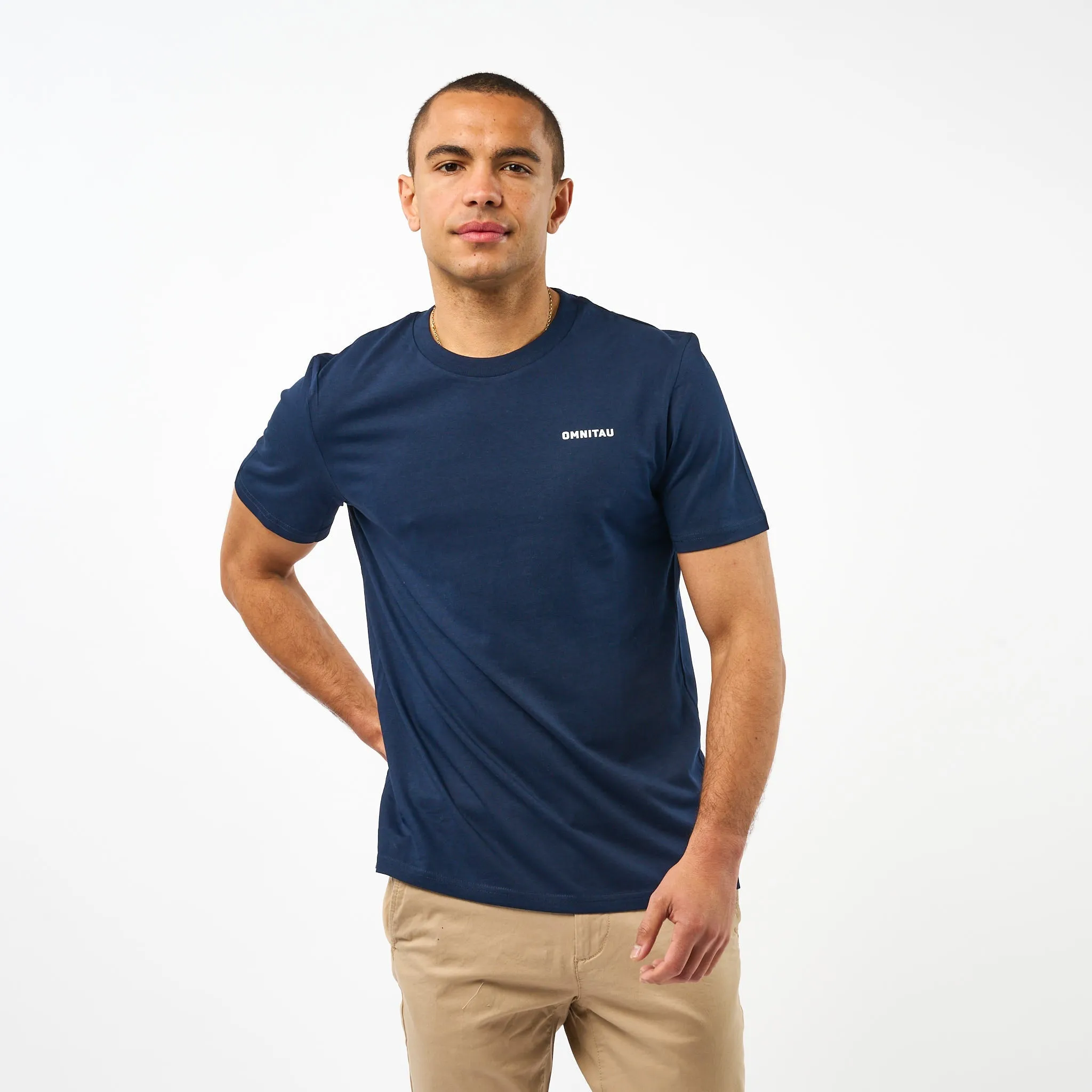 Omnitau Men's Muir Organic Cotton T-Shirt - Navy