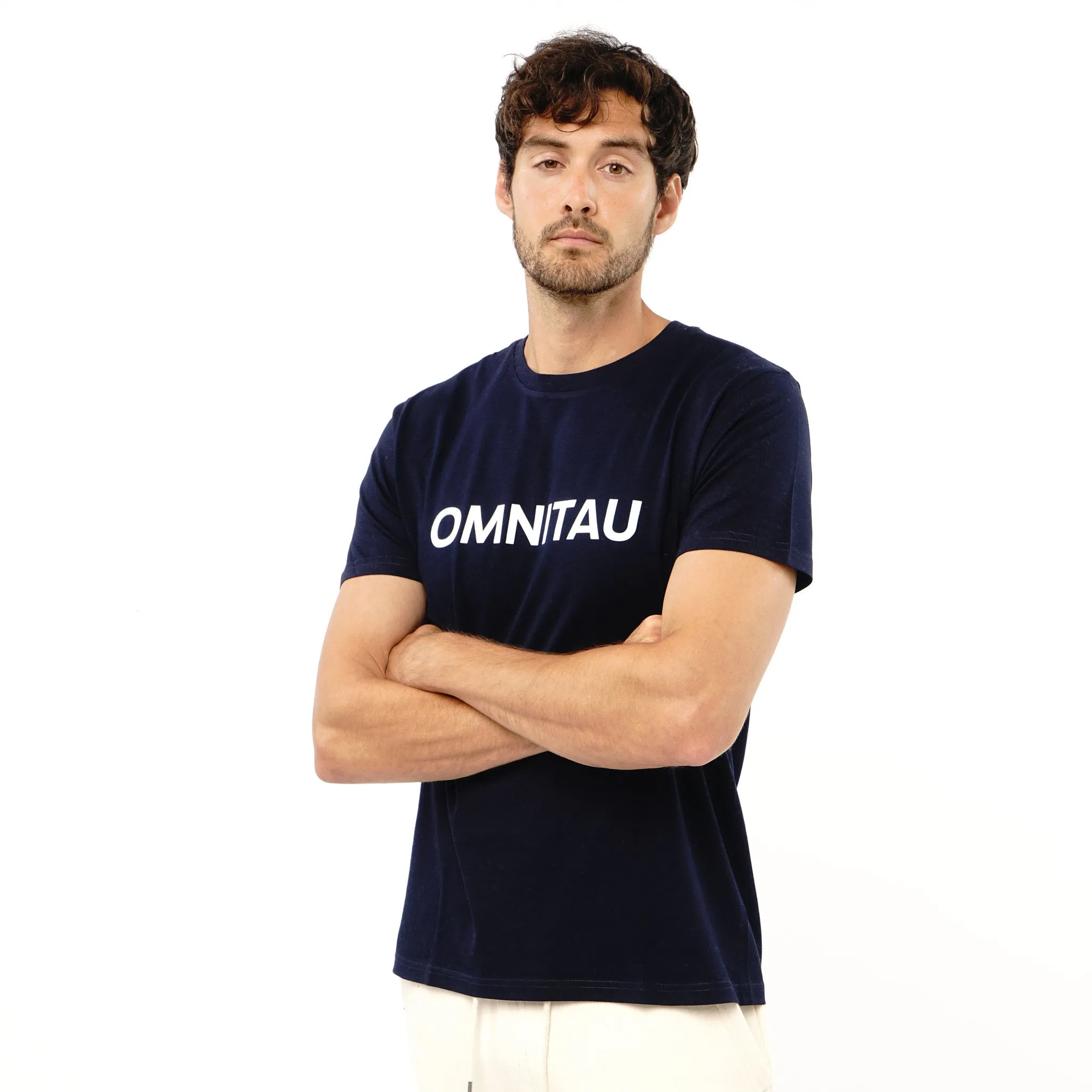 Omnitau Men's OmniX Organic Cotton Omni Crew Neck T-Shirt - Navy