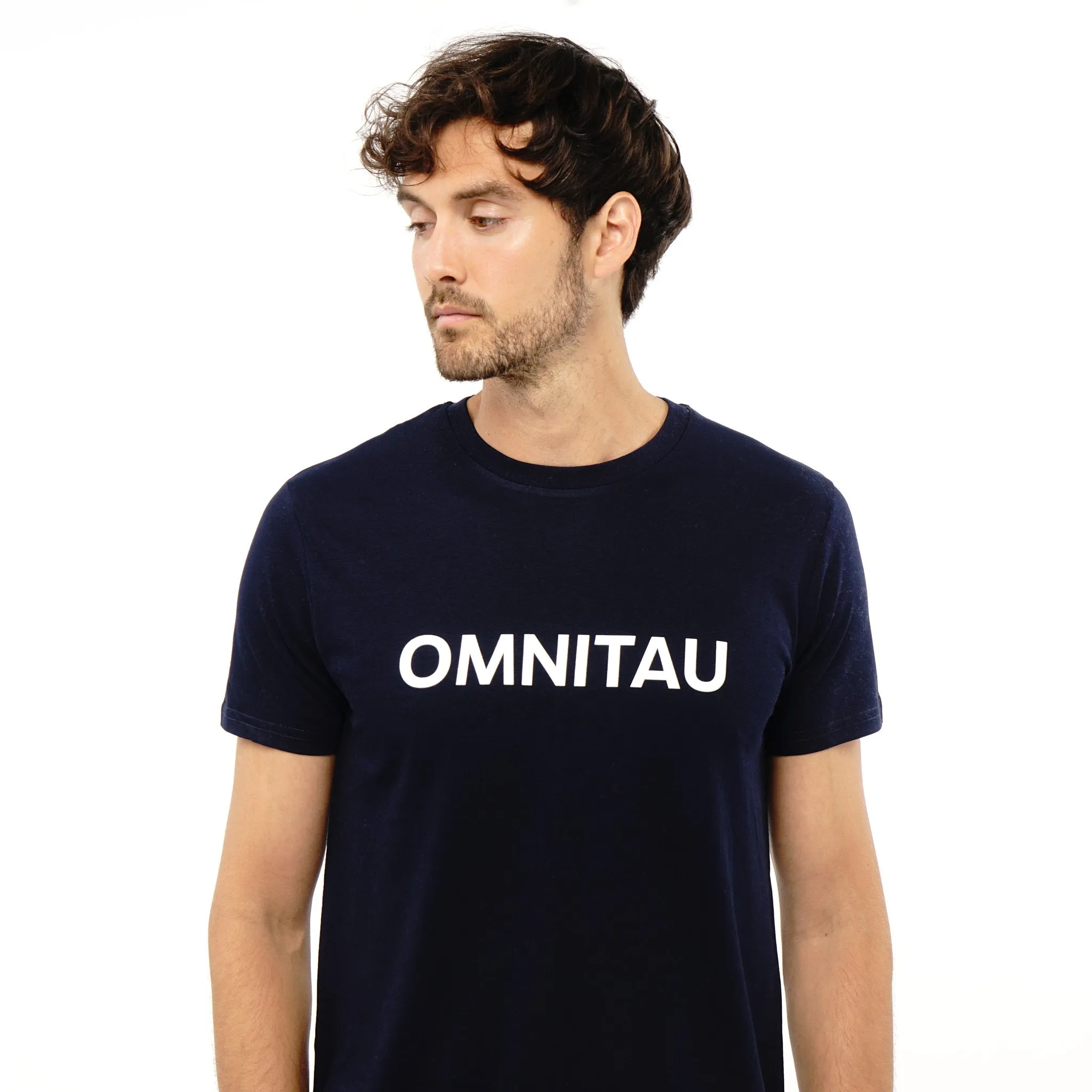 Omnitau Men's OmniX Organic Cotton Omni Crew Neck T-Shirt - Navy