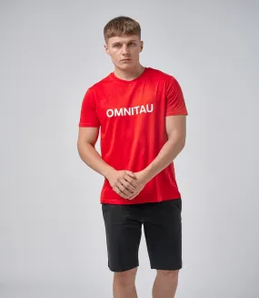 Omnitau Men's OmniX Organic Cotton Omni Crew Neck T-Shirt - Red