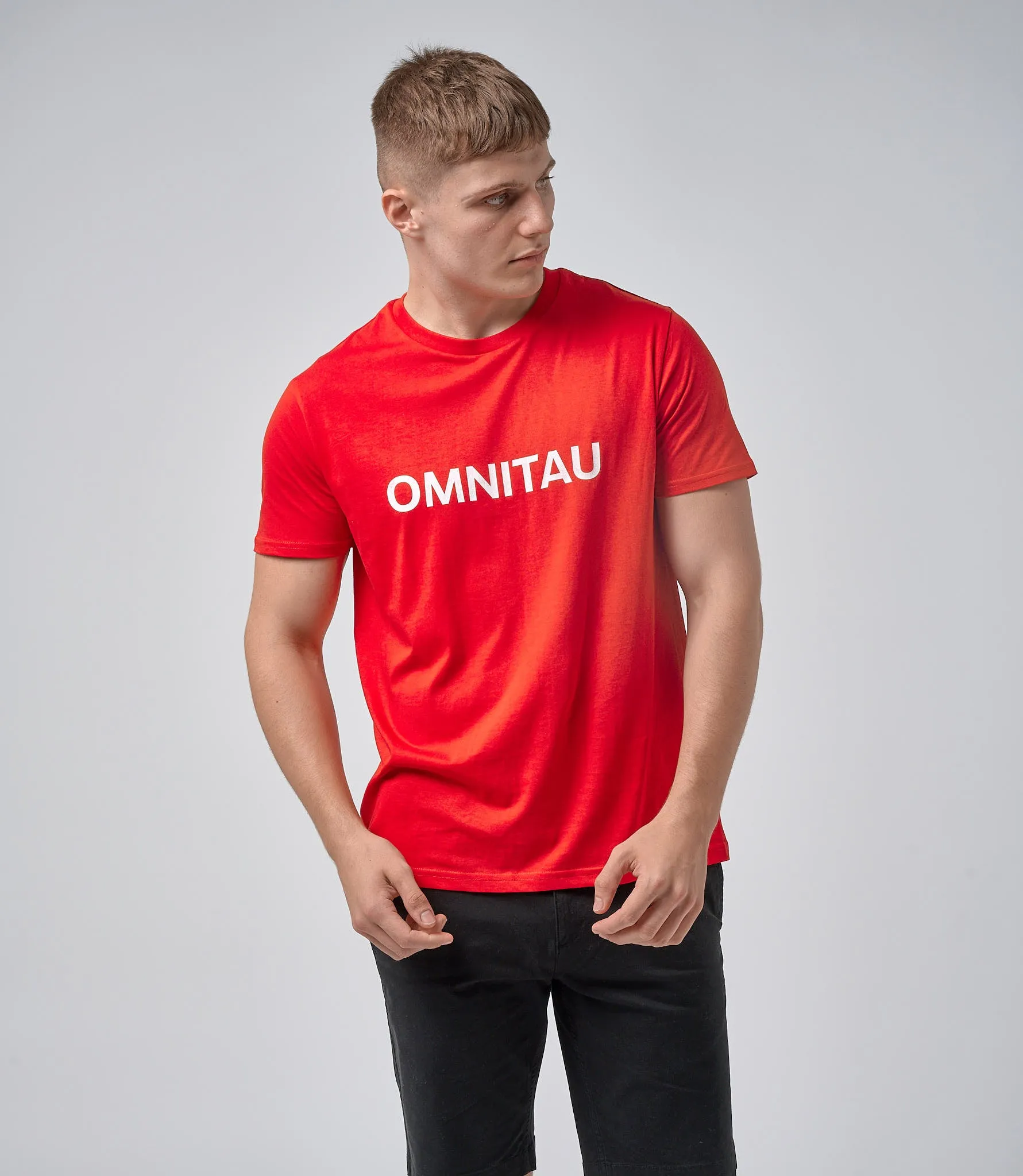 Omnitau Men's OmniX Organic Cotton Omni Crew Neck T-Shirt - Red