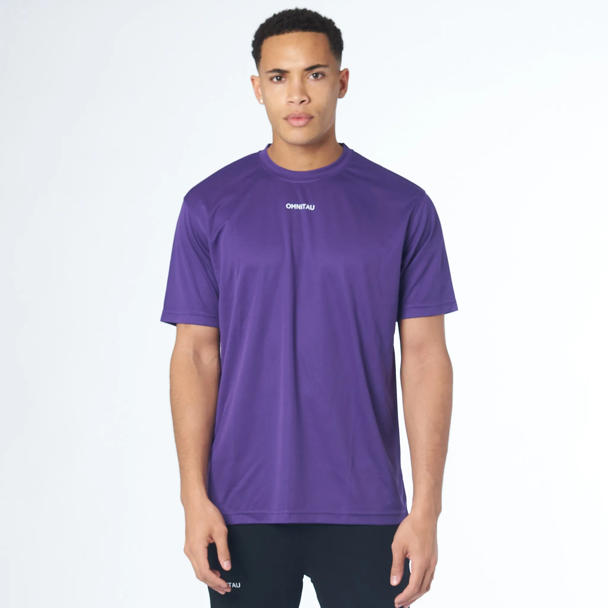 Omnitau Men's Strive Recycled Technical T-Shirt - Purple