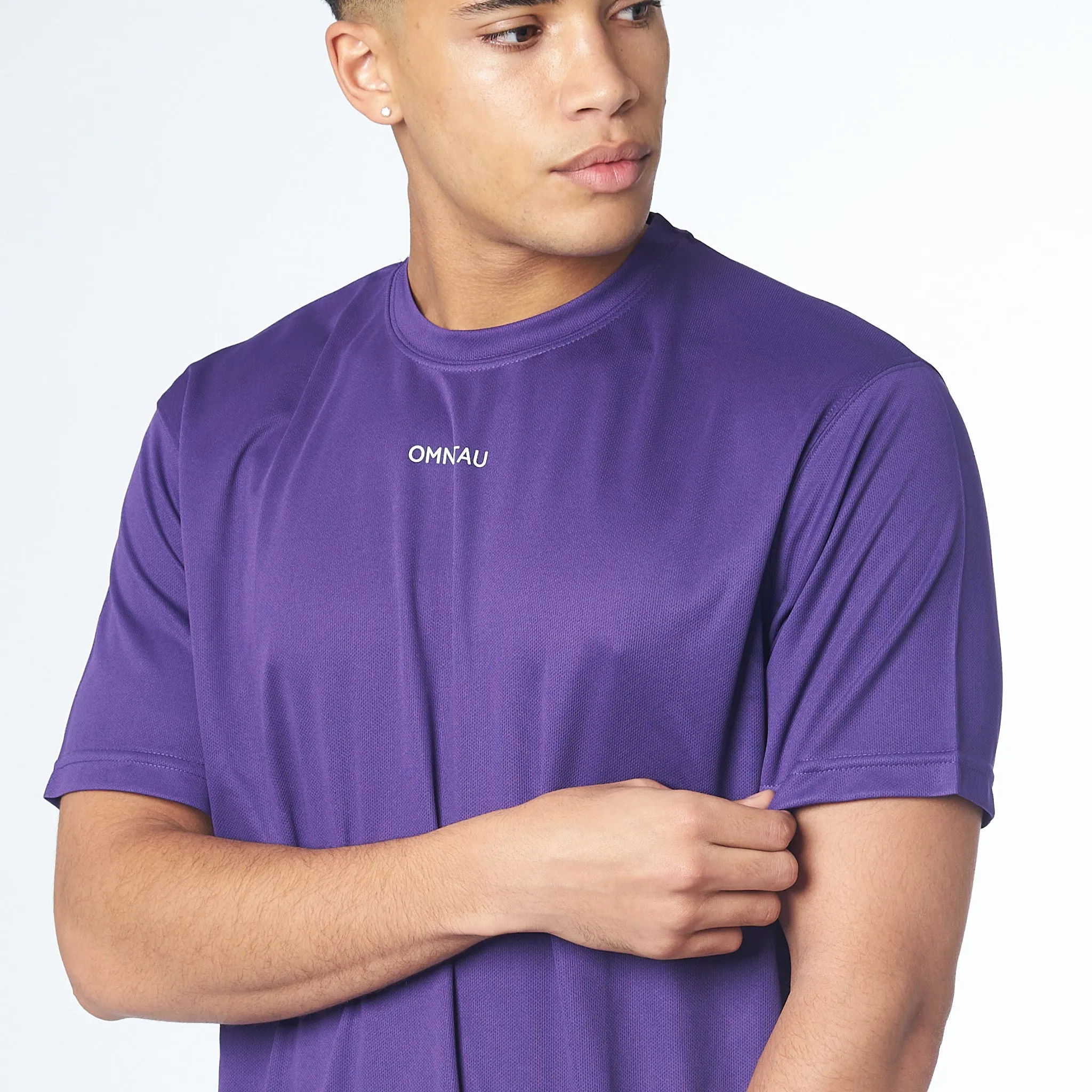 Omnitau Men's Strive Recycled Technical T-Shirt - Purple