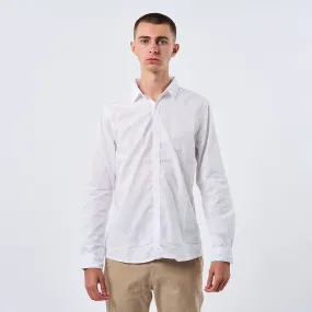 Omnitau Men's Varsity Organic Cotton Collared Shirt - White