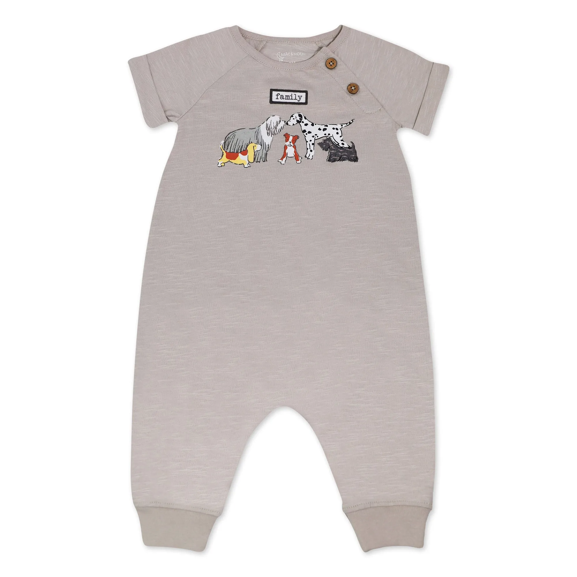 Organic Cotton 2-Pack Coverall in Furry Friends Print