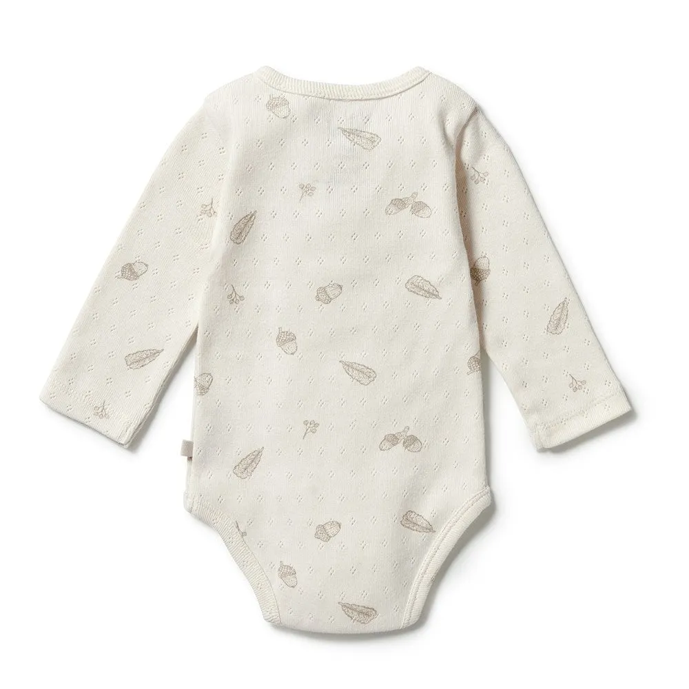 Organic Pointelle Henley Bodysuit