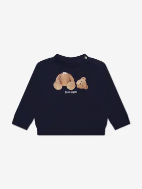 Palm Angels Baby Boys PA Bear Sweatshirt in Navy