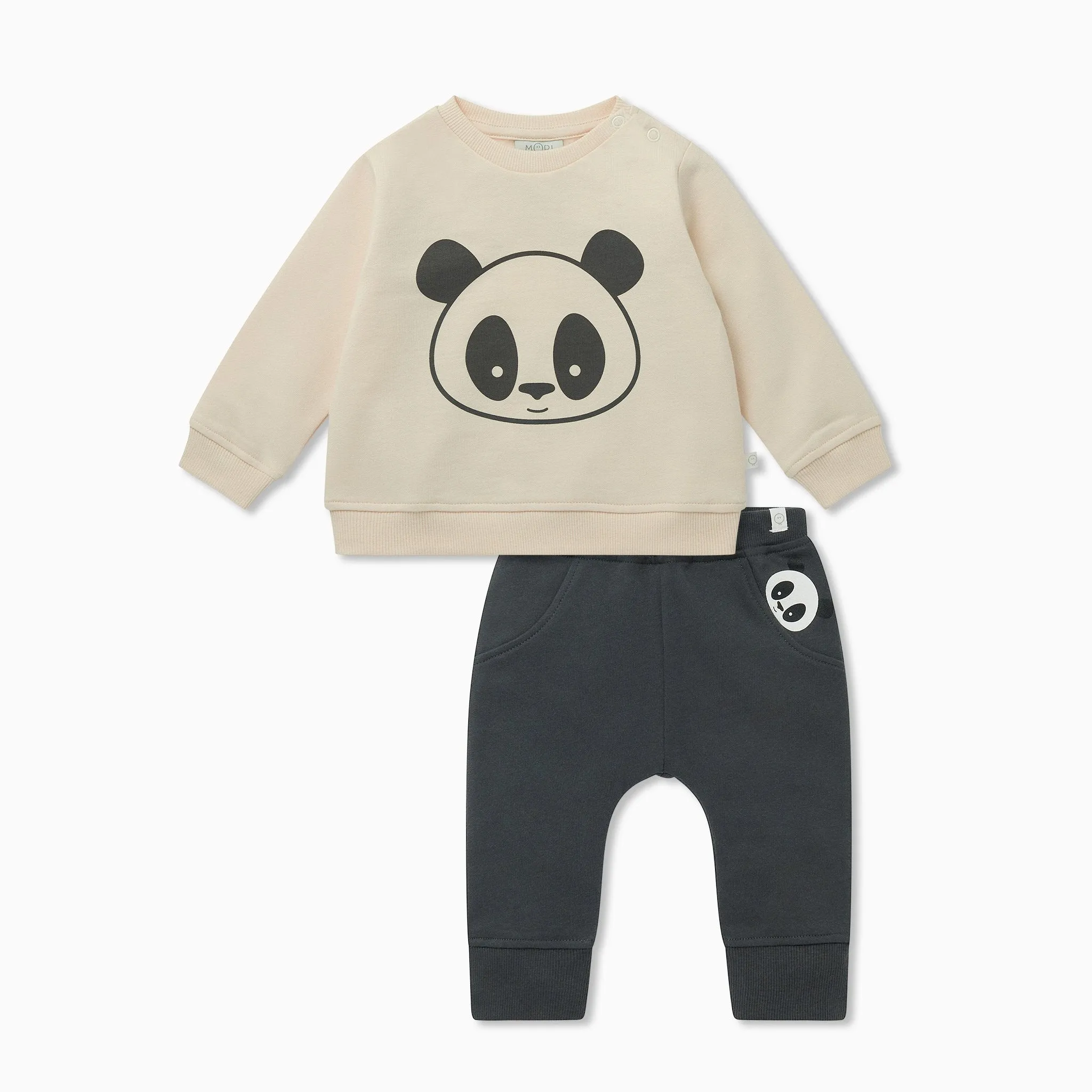 Panda Sweatshirt & Pocket Joggers Outfit