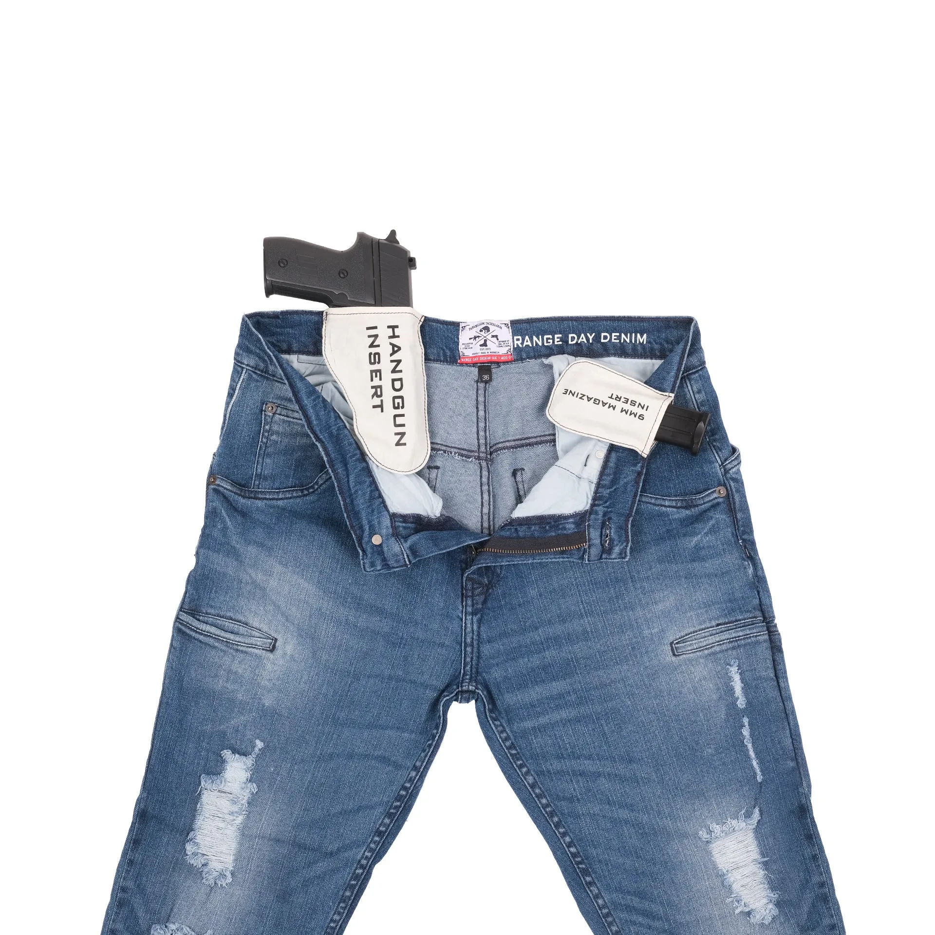 Parabellum® Range Day Denim MK2 Straight Fit Medium Wash