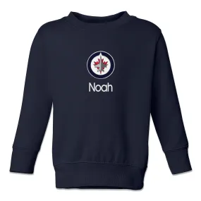 Personalized Winnipeg Jets Toddler Crewneck Sweatshirt