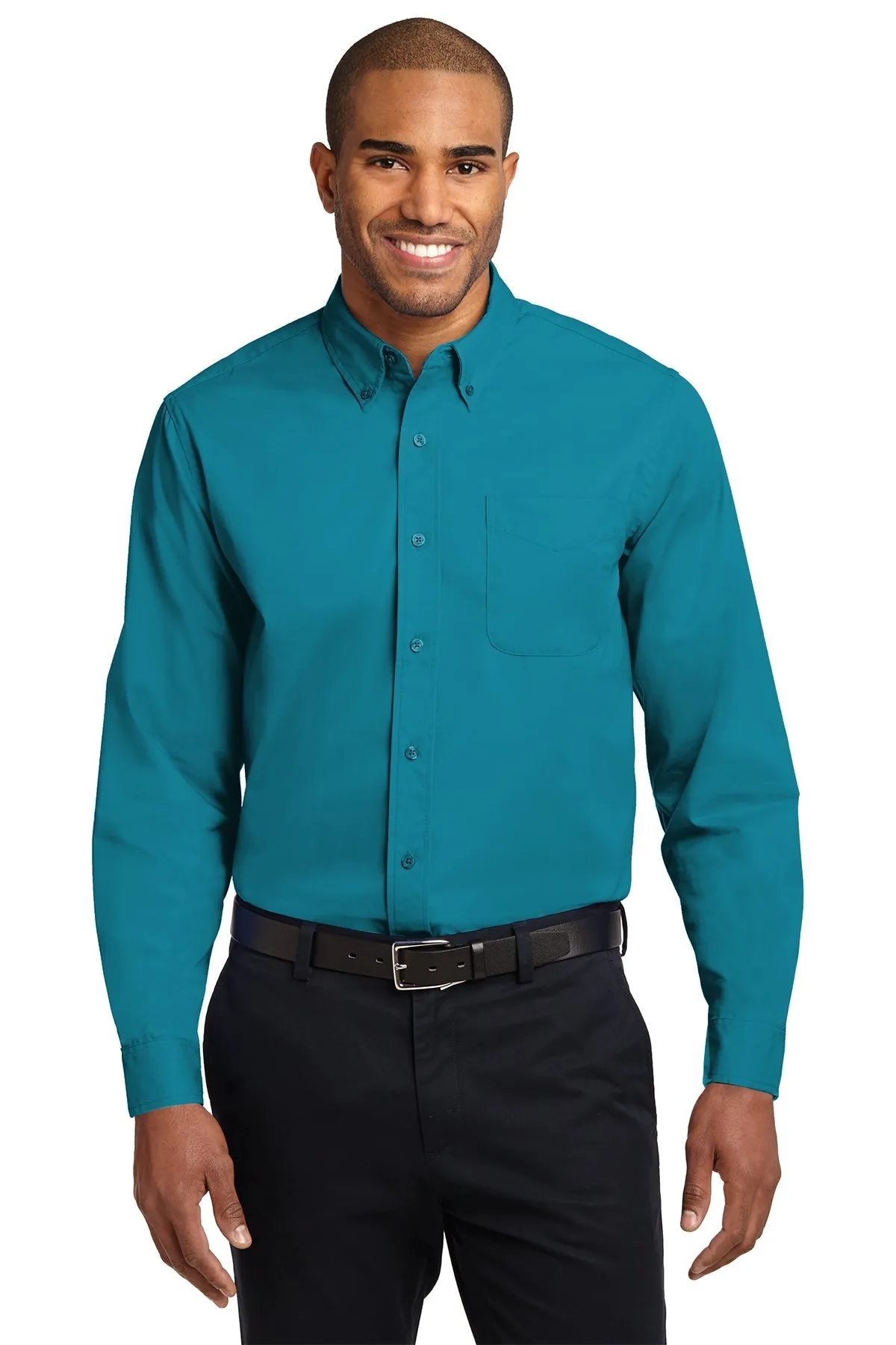 Port Authority Easy Care Custom Shirts, Teal Green