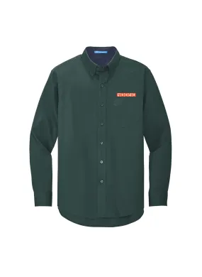 Port Authority Easy Care Shirt, Dark Green/Navy [Fooda Manager]