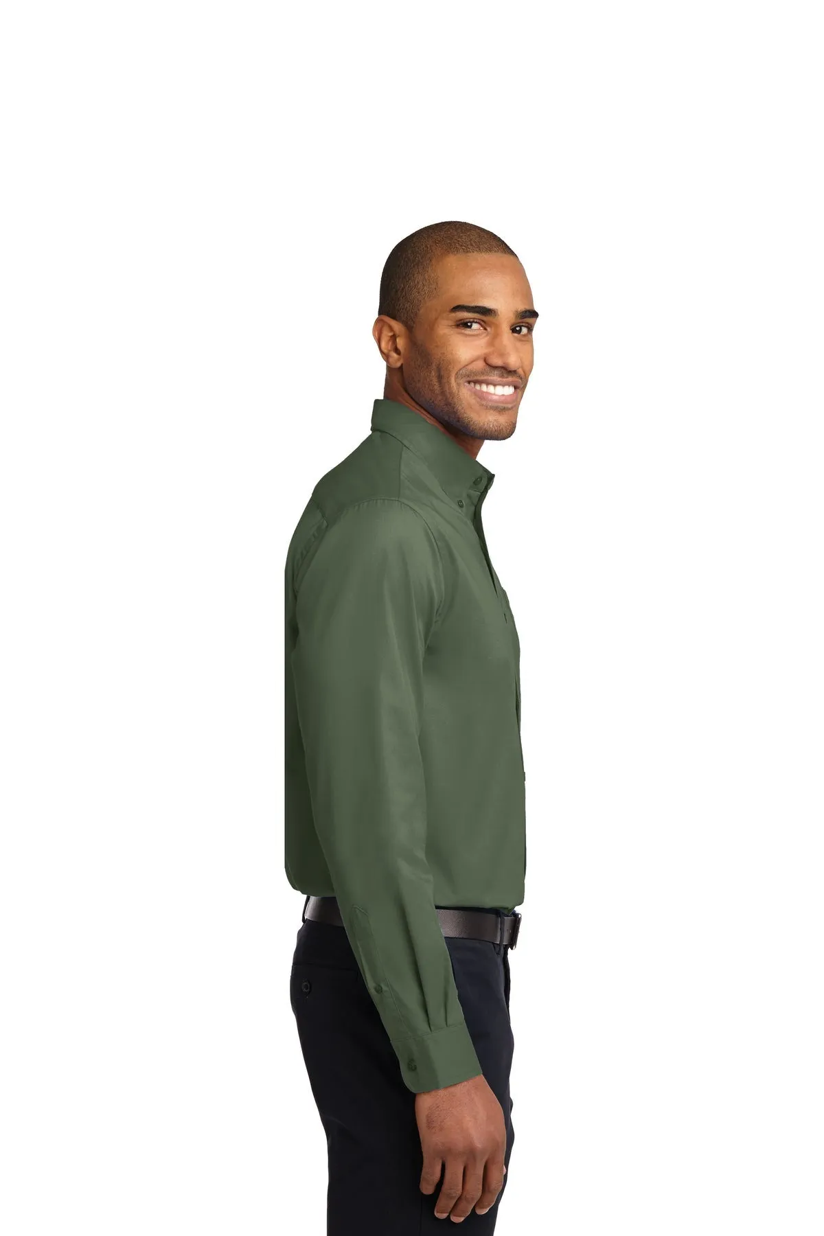 Port Authority Extended Size Easy Care Branded Shirts, Clover Green