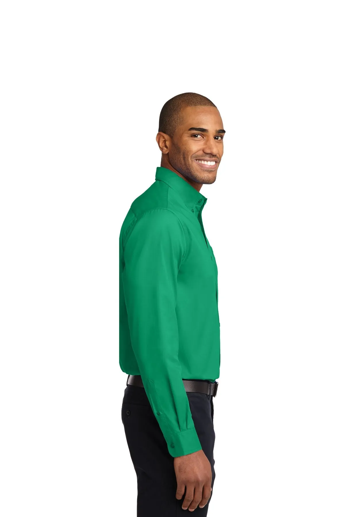 Port Authority Extended Size Easy Care Branded Shirts, Court Green